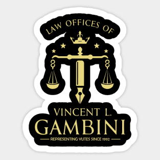 Law Offices of Vincent L. Gambini - Vintage Logo Sticker